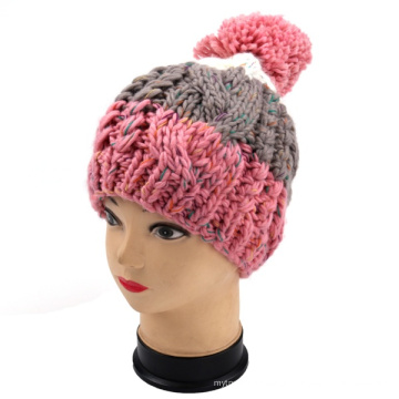 Рука вязать Мужчины и женщины Зимний Hat Beanie Cap